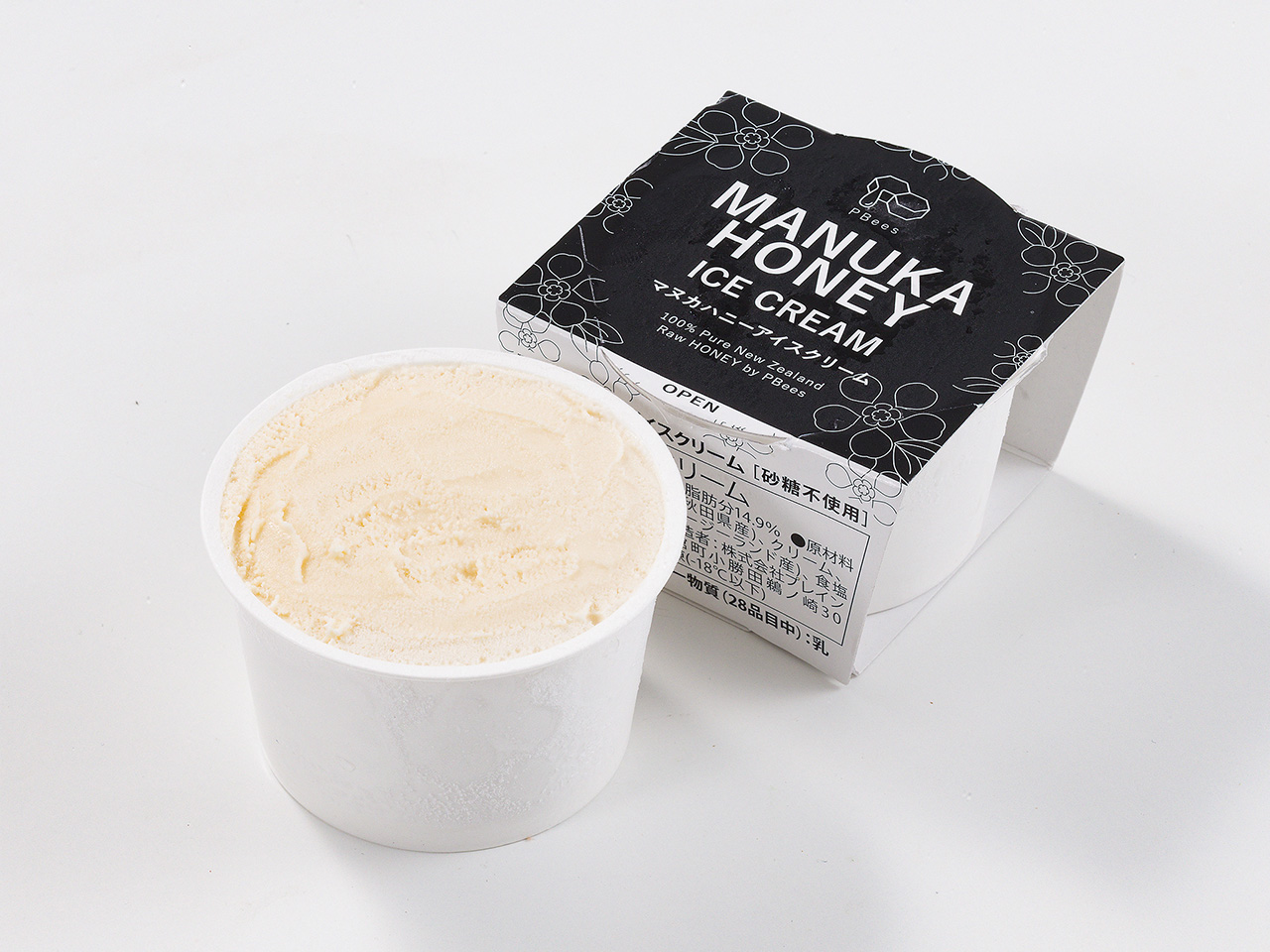秋田県産ジャージー牛とマヌカはちみつアイス