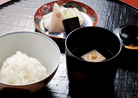 日本料理のストラクチャー 御飯・汁・香物